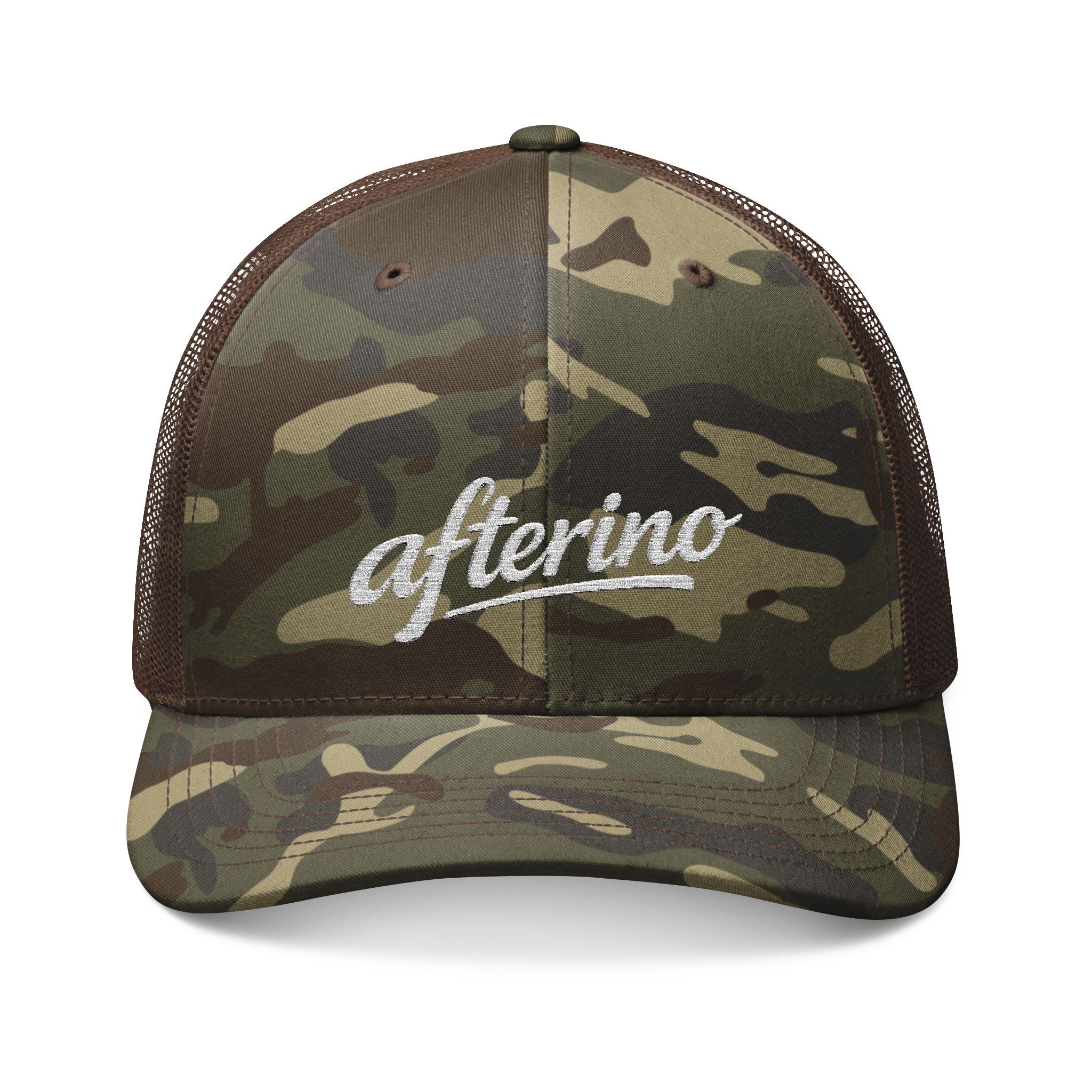 Afterino Camouflage Trucker Hat (Embroidery)