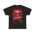 Amsterdam Neon Sunset T-Shirt — Retro Cityscape Tee