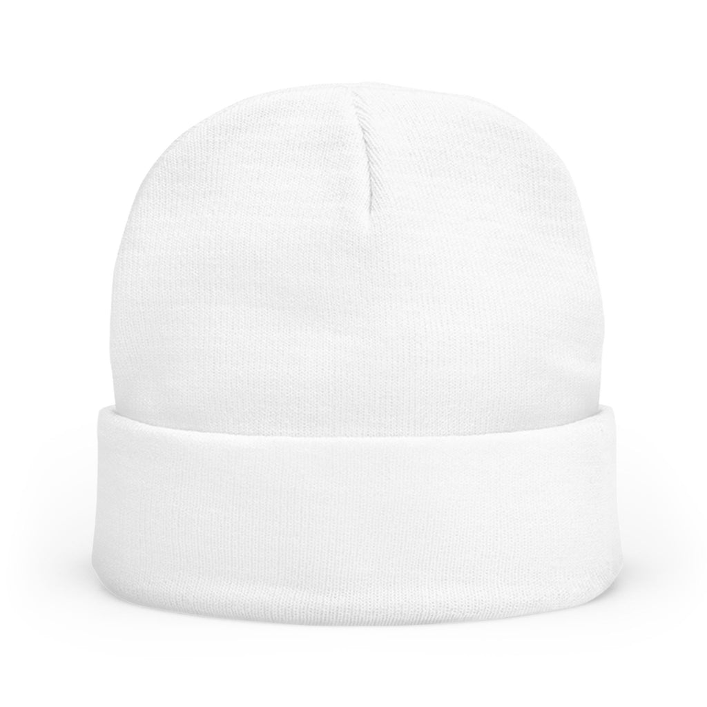 Afterino Knit Beanie (Embroidery) White