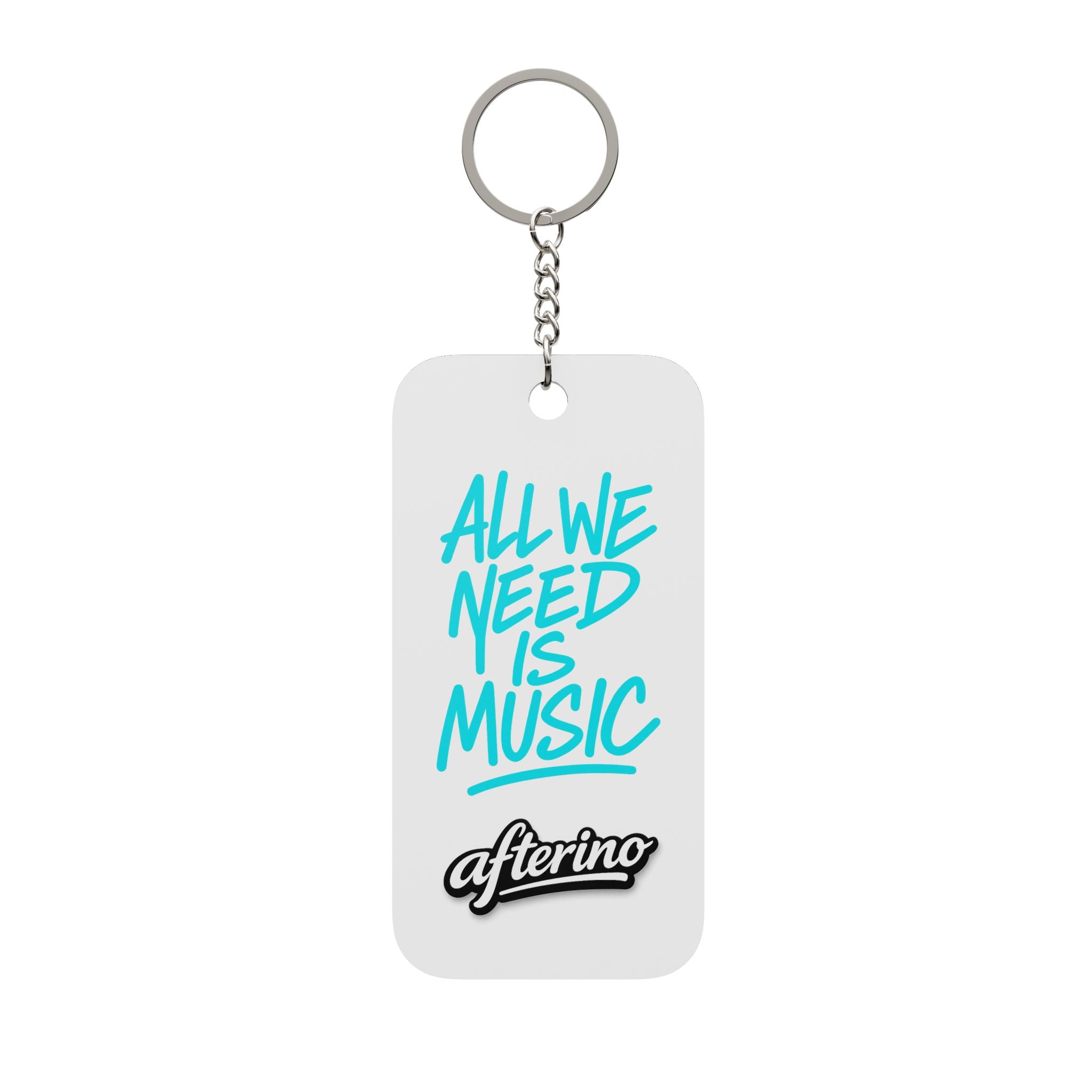 Double-Sided Keychain All We Need Is Music / Make Music Great Again