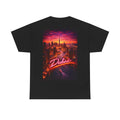 Dubai Neon Sunset T-Shirt — Retro Cityscape Tee