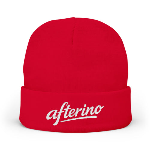 Afterino Knit Beanie Black or Red
