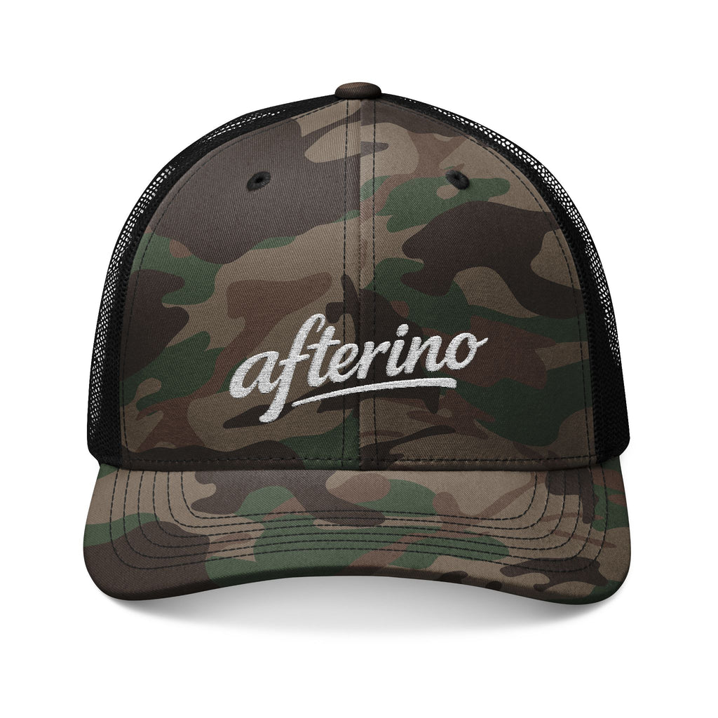 Afterino Camouflage Trucker Hat (Embroidery)