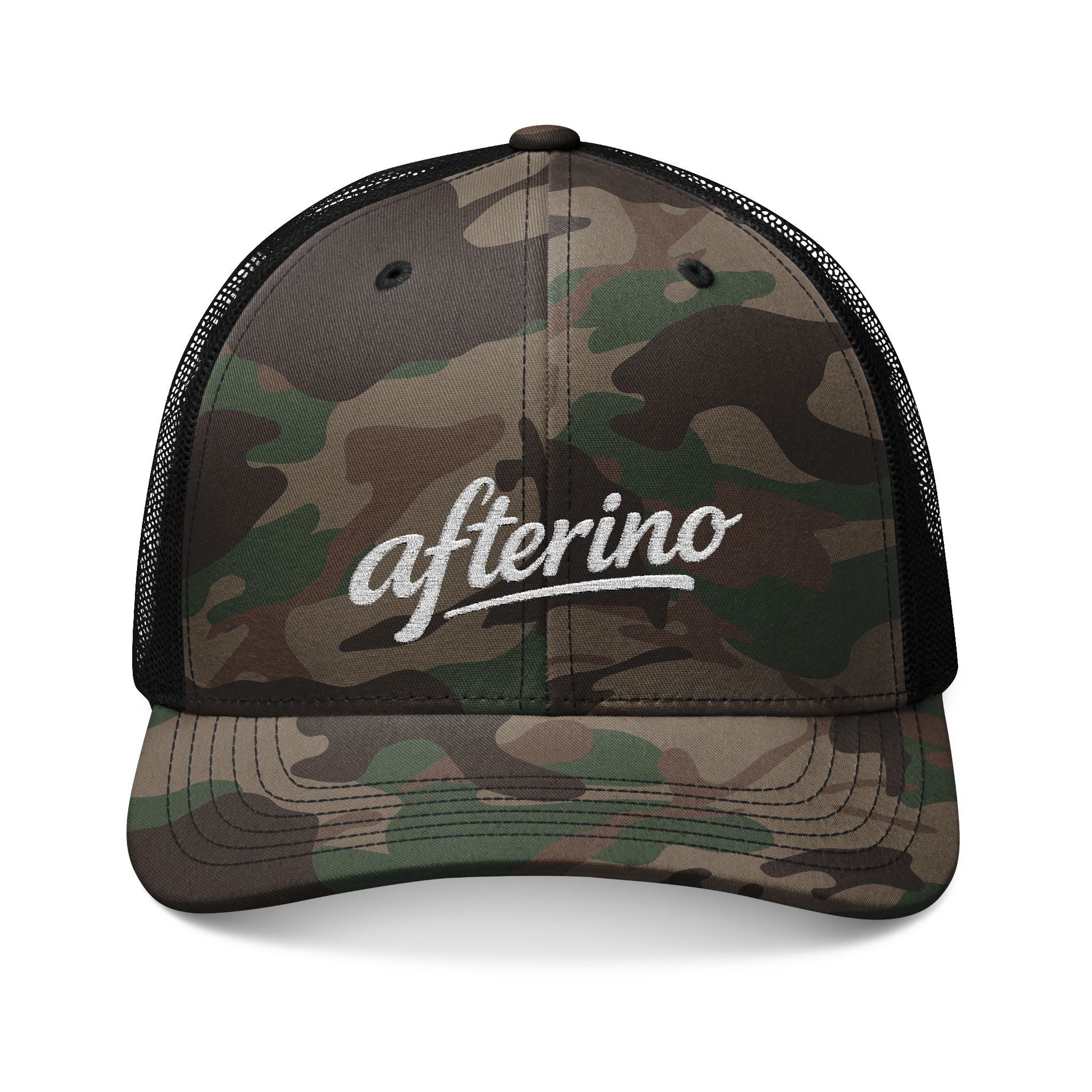 Afterino Camouflage Trucker Hat (Embroidery)